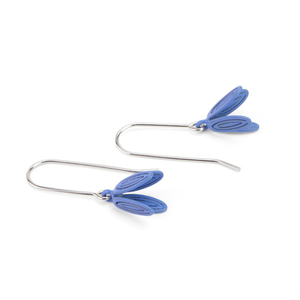 Petal Drop Earrings in Blue by Sorrel Van Allen