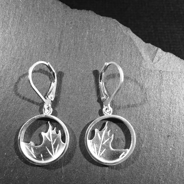 Maple Leaf Drop Earrings by Allyson Simmie