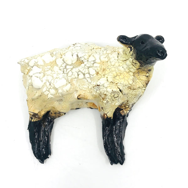 Wall Sheep, Ceramic Sculpture by Erin Robertson