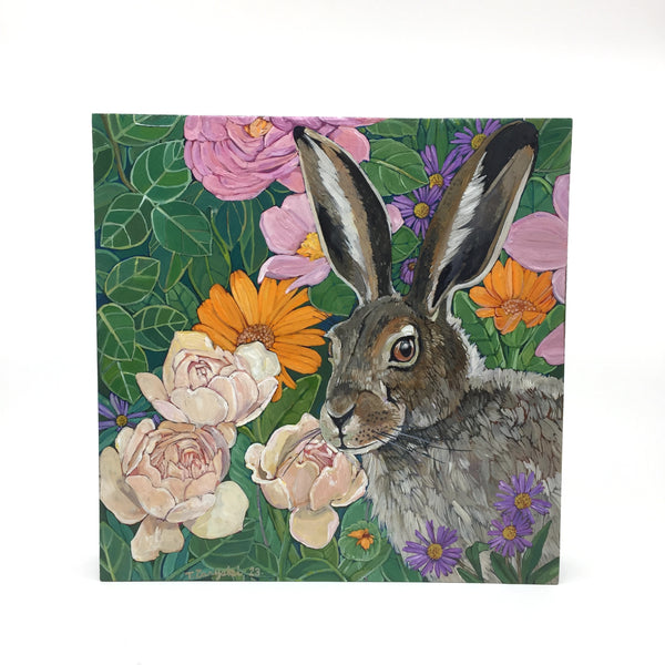 Portrait of a Rabbit small painting by Tanya Zaryski