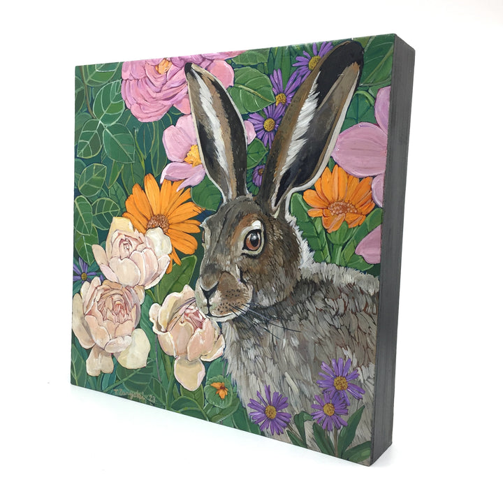 Portrait of a Rabbit small painting by Tanya Zaryski