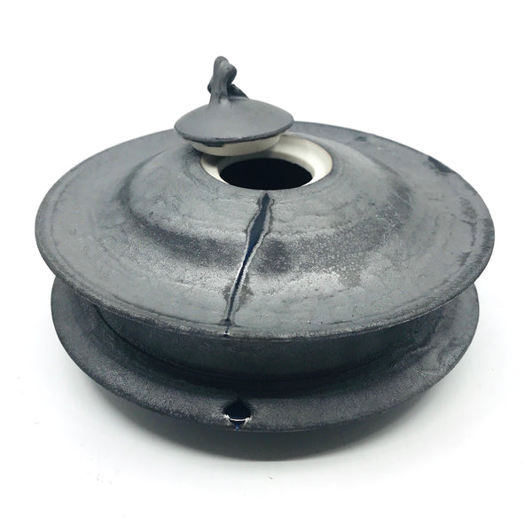 Small Black Lidded Vessel by Kayo O’Young