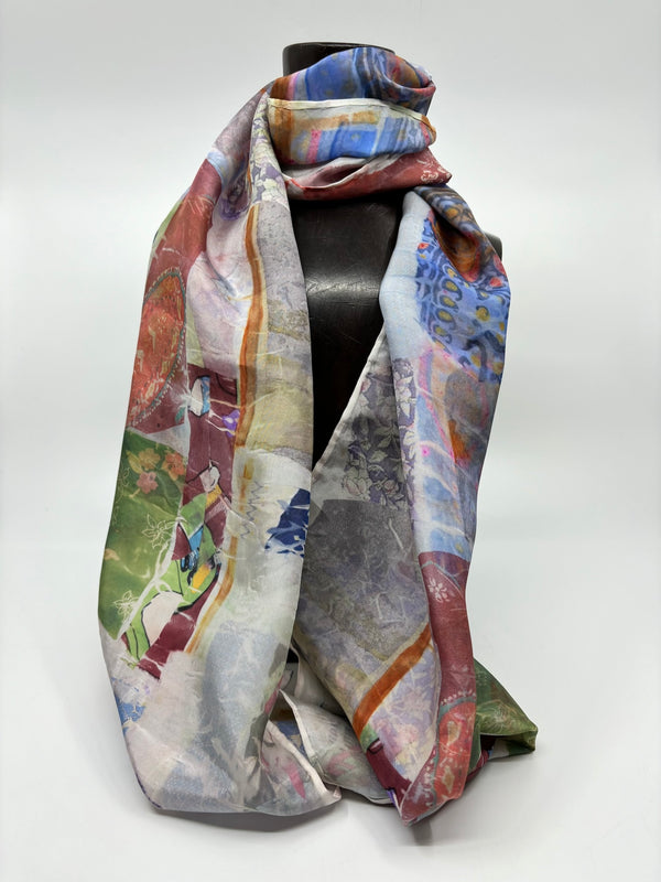 Small Silk Scarf in Multicolour by Diane Lemire