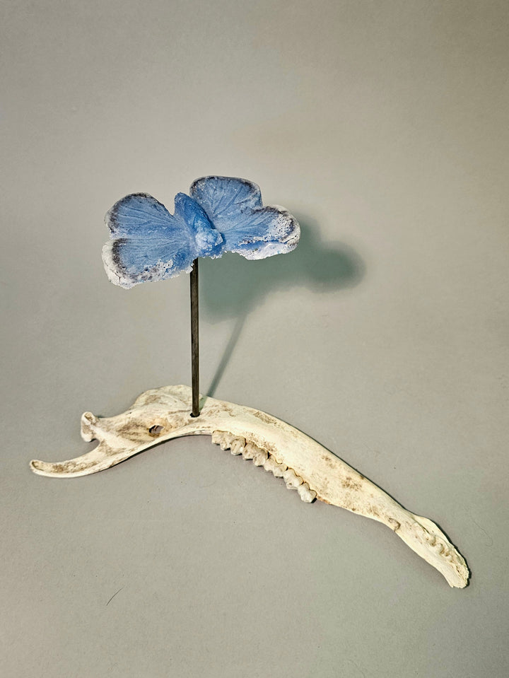 BLUE BUTTERFLY SCULPTURE