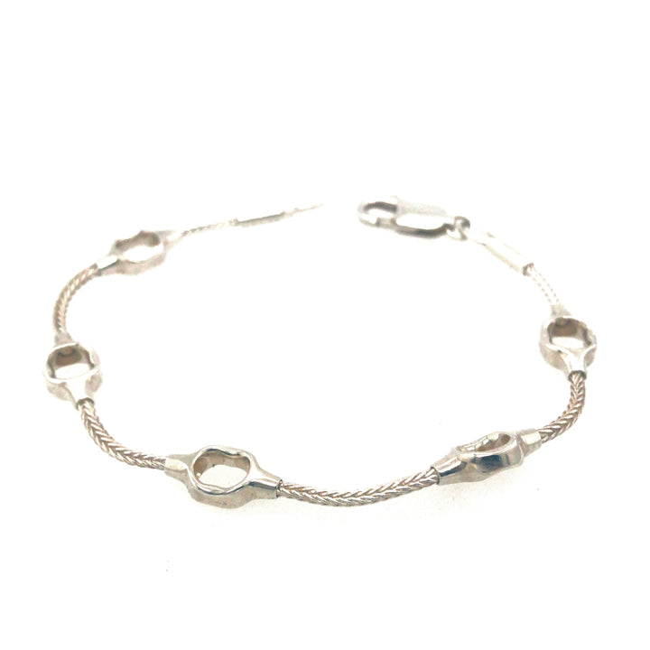 Kabis | Woven Sterling Silver Bracelet by Michaud Michaud