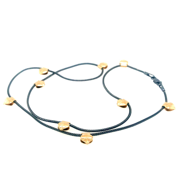 Camelia | 18" Sterling Silver and Gold Necklace by Michaud Michaud