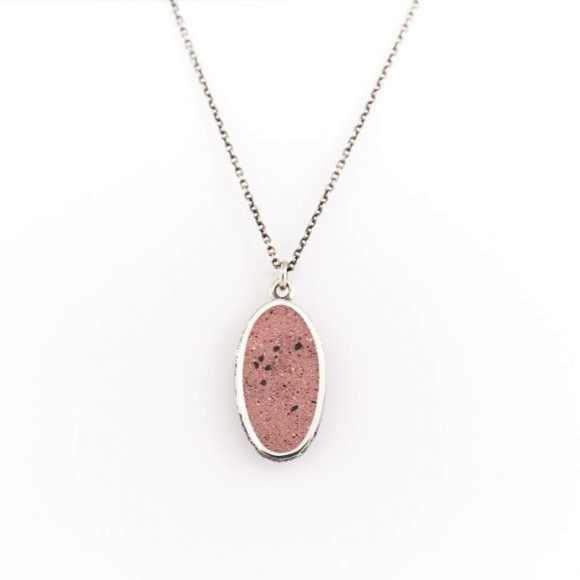 Lupin Pendant Necklace in Pink by Catrie