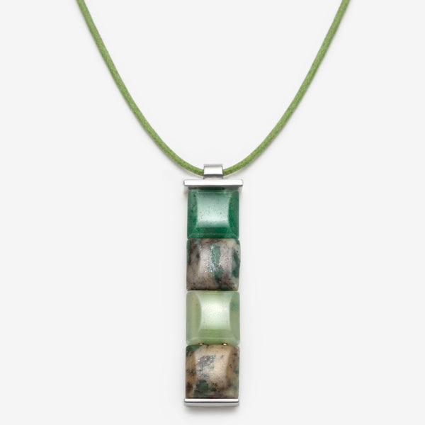 Green Agate Pendant by Petra Luz