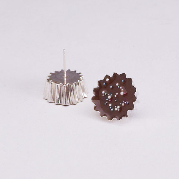 Chocolate Cup Earrings by Vanessa Shum