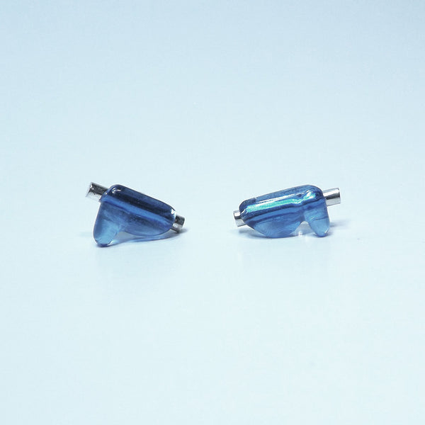 Goo Stud Earrings in Sky Blue by Vanessa Shum