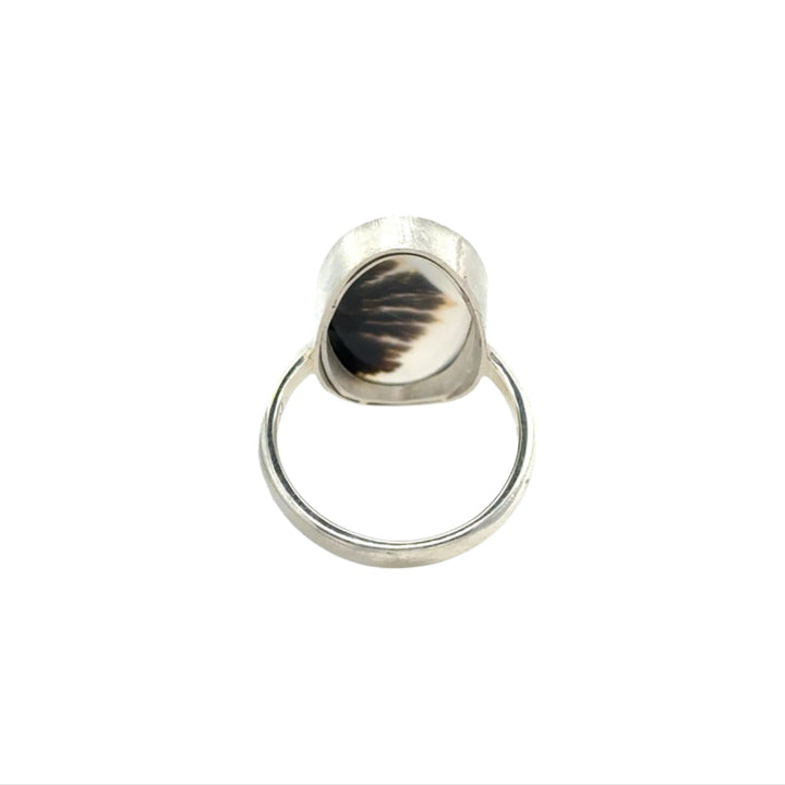 Dendrite Oval Ring in Sterling by Shelley Blair