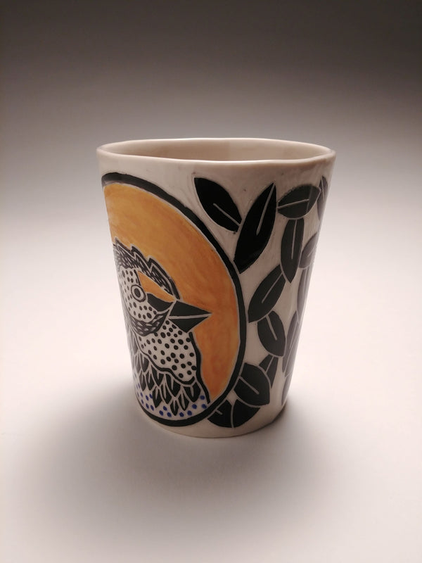 Yellow Bird Cup by Janet MacPherson