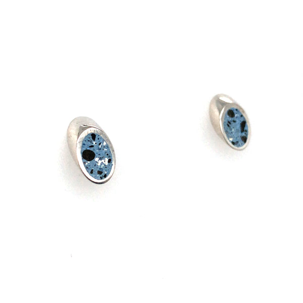 Mai Stud Earrings in Blue by Catrie