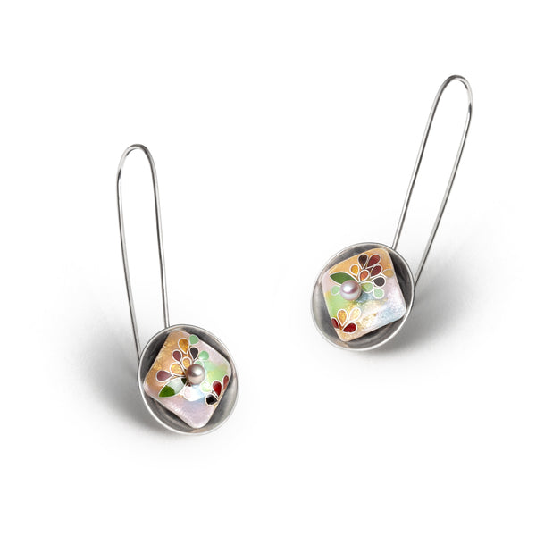 enamel earrings