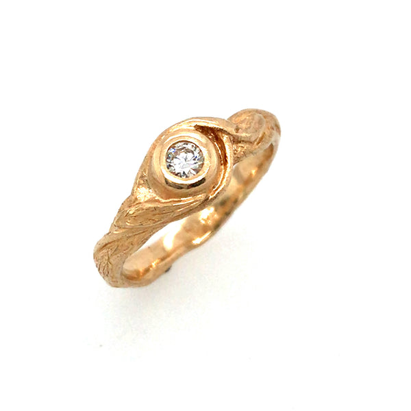 Nature Wrap Diamond Ring in Gold (size 6.5) by Vivienne Jones