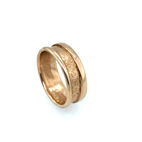 Fold-Edged 14k Gold Ring by Vivienne Jones